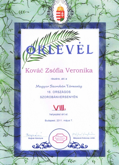 Tanulmányi versenyek 2009/2010 Tanulmányi versenyek 2009/2010