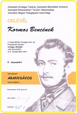 Eredményeink a 2009/2010-es tanévben Eredményeink a 2009/2010-es tanévben